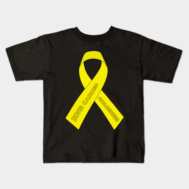 Bone Cancer Awareness Kids T-Shirt by DiegoCarvalho